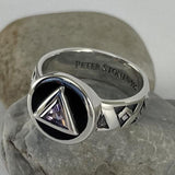 Recovery Band Ring with Gem and Enamel TRI2274 - Jewelry
