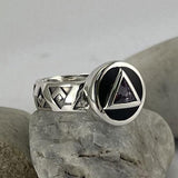 Recovery Band Ring with Gem and Enamel TRI2274 - Jewelry