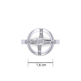 Saint Brigids Cross Silver Ring TRI2293 - Jewelry