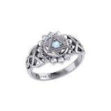 Anahata Heart Chakra with Celtic Designs Sterling Silver Ring TRI2340 - Jewelry