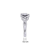 Ajna Third Eye Chakra with Celtic Designs Sterling Silver Ring TRI2341 - Jewelry