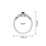 Sahasrara Crown Chakra with Celtic Designs Sterling Silver Ring TRI2352 - Jewelry