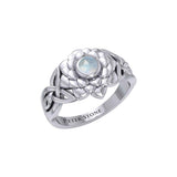 Sahasrara Crown Chakra with Celtic Designs Sterling Silver Ring TRI2352