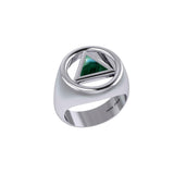 Recovery Silver Ring with Stone TRI2396 - Jewelry