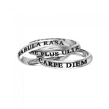Tabula Rasa Ne Plus Ultra Carpe Diem Sterling Silver Ring TRI261 - Jewelry