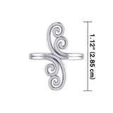 Modern Abstract Silver Ring TRI389 - Jewelry
