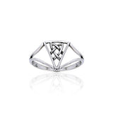 Celtic Triquetra Knot Sterling Silver Ring TRI398 - Jewelry