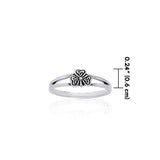 Celtic Trinity Triquetra Irish Shamrock Silver Ring TRI400 - Jewelry
