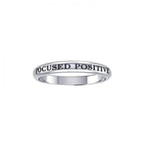 Focused Positivity Silver Ring TRI423 - Jewelry