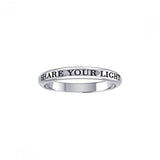 Share Your Light Silver Ring TRI427