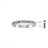 Amaze Yourself Silver Ring TRI433 - Jewelry