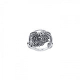 Winged Dragon Silver Ring TRI539 - Jewelry