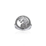 Unicorn Triskele Ring TRI540 - Jewelry