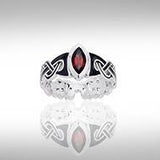 Viking Mammen Weave Ring TRI567 - Jewelry