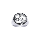 Celtic Maori Silver Ring TRI588 - Jewelry