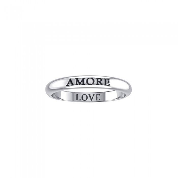 AMORE LOVE Sterling Silver Ring TRI610 - Jewelry