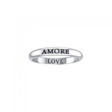 AMORE LOVE Sterling Silver Ring TRI610