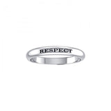 RESPECT Sterling Silver Ring TRI614 - Jewelry