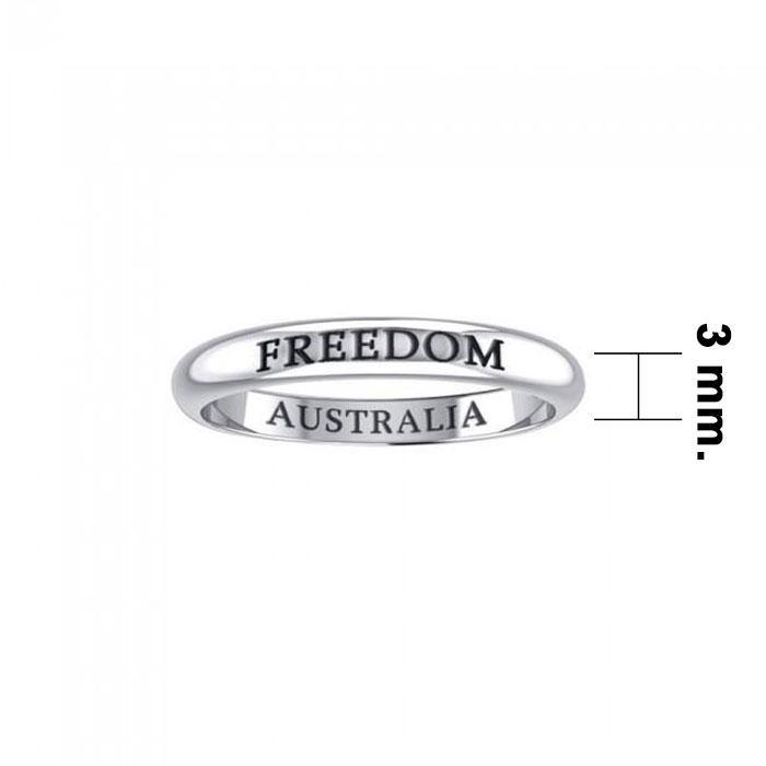 FREEDOM AUSTRALIA Sterling Silver Ring TRI616 - Jewelry