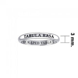 TEBULA RASA SCRAPED TABLET Sterling Silver Ring TRI620 - Jewelry