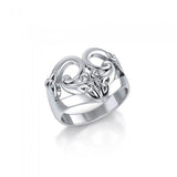 In limitless harmony Celtic Triquetra Star Silver Ring TRI637 - Jewelry