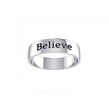 Believe Silver Ring TRI699 - Jewelry