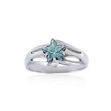 Designer Elegant Cubic Zirconia Star Ring TRI724