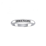 Strength Silver Ring TRI757 - Jewelry