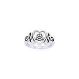 Celtic Trinity Heart Ring TRI873 - Jewelry