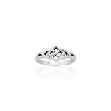Celtic Knotwork Sterling Silver Ring TRI875 - Jewelry