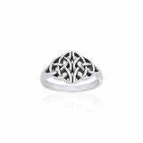 Twin Celtic Trinity Knot Silver Ring TRI876 - Jewelry