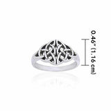 Twin Celtic Trinity Knot Silver Ring TRI876 - Jewelry