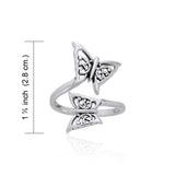 Celtic Butterfly Silver Ring TRI896 - Jewelry