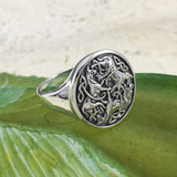 Celtic Knot Horse Ring TRI901 - Jewelry