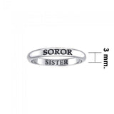 SOROR SISTER Sterling Silver Ring TRI922 - Jewelry