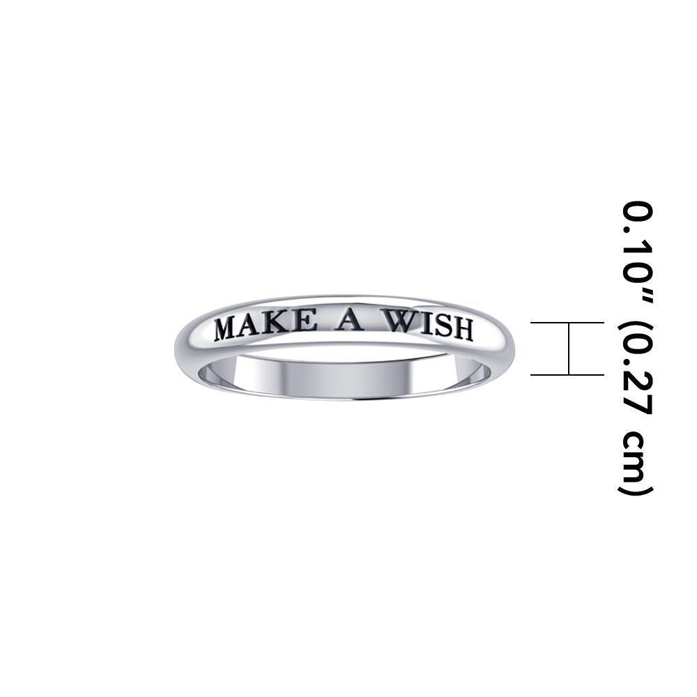 MAKE A WISH Sterling Silver Ring TRI930 - Jewelry