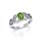 Bring out the best in you ~ Sterling Silver Celtic Knotwork Birthstone Ring TRI934 - Jewelry