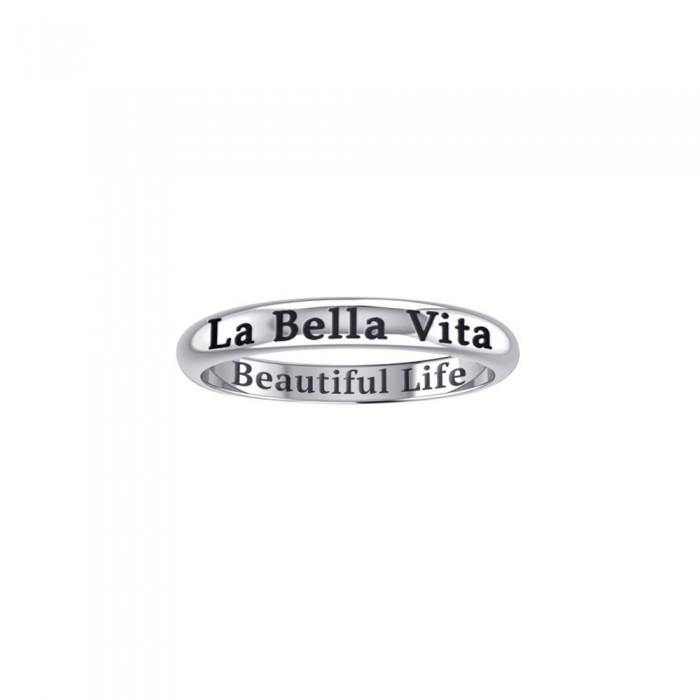 LA BELLA VITA BEAUTIFUL LIFE Sterling Silver Ring TRI975 - Jewelry