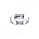 AMICUS FRIEND Sterling Silver Ring TRI978 - Jewelry