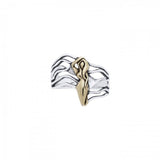 Dancing Goddess Gold Accent Silver Ring TRV3682 - Jewelry