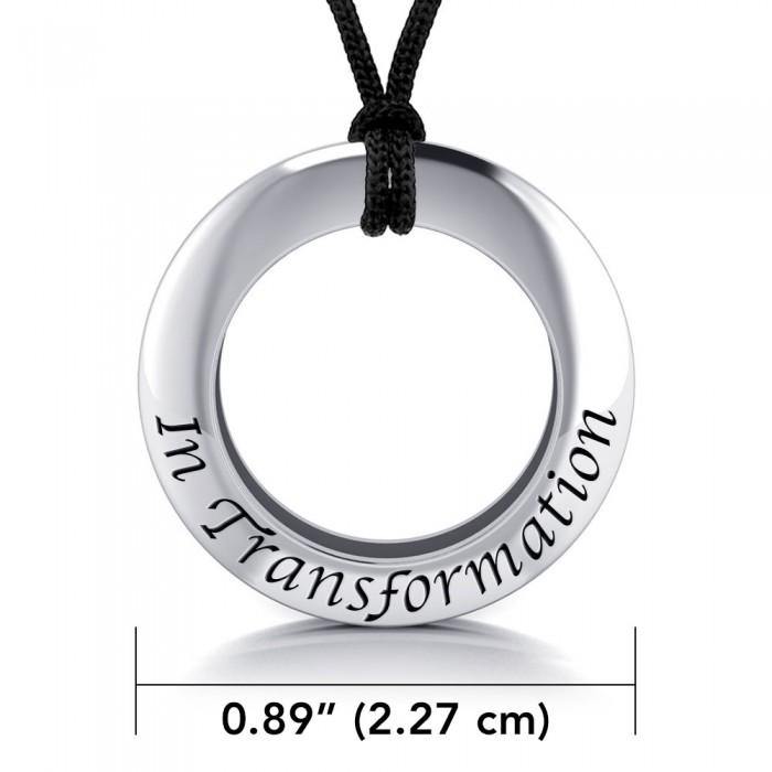 In Transformation Silver Pendant and Cord Set TSE197 - Jewelry