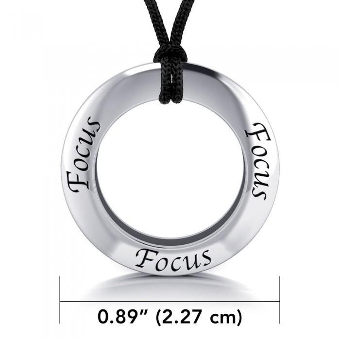 Focus Silver Pendant and Cord Set TSE219 - Jewelry