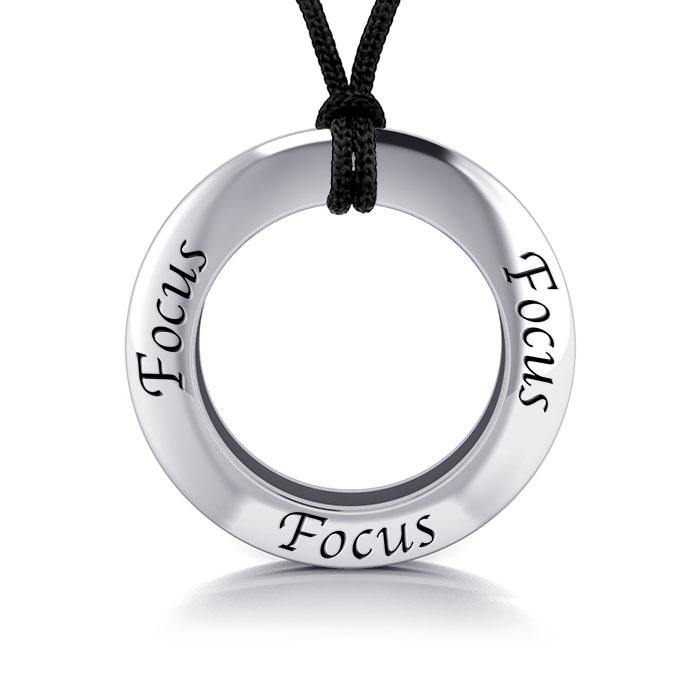 Focus Silver Pendant and Cord Set TSE219 - Jewelry