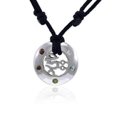 Om Mani Padme Hum Necklace TSE550 - Jewelry