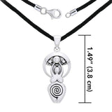 Silver Star Goddess Pendant and Chain Set by Courtney Davis TSE716 - Jewelry