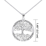 Silver Wiccan Tree of Life with Rune Pendant and Chain Set by Mickie Mueller TSE737 - Jewelry