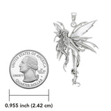 Amy Brown Firefly Fairy Silver Pendant with Chain Set TSE749 - Jewelry