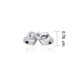 Tied Ribbon Sterling Silver With Gemstone Ring TTR063 - Jewelry