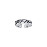 Celtic Knot Work Sterling Silver Toe Ring TTR069 - Jewelry