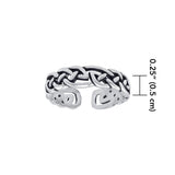 Celtic Knot Work Sterling Silver Toe Ring TTR069 - Jewelry